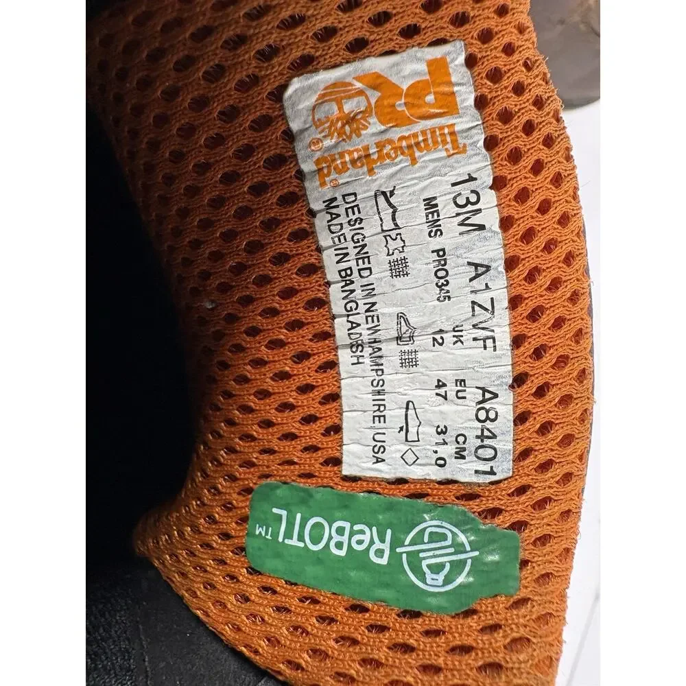 Timberland PRO A8401 Alloy Toe Moc Toe Work Boots Brown Mens 13M EH ASTM